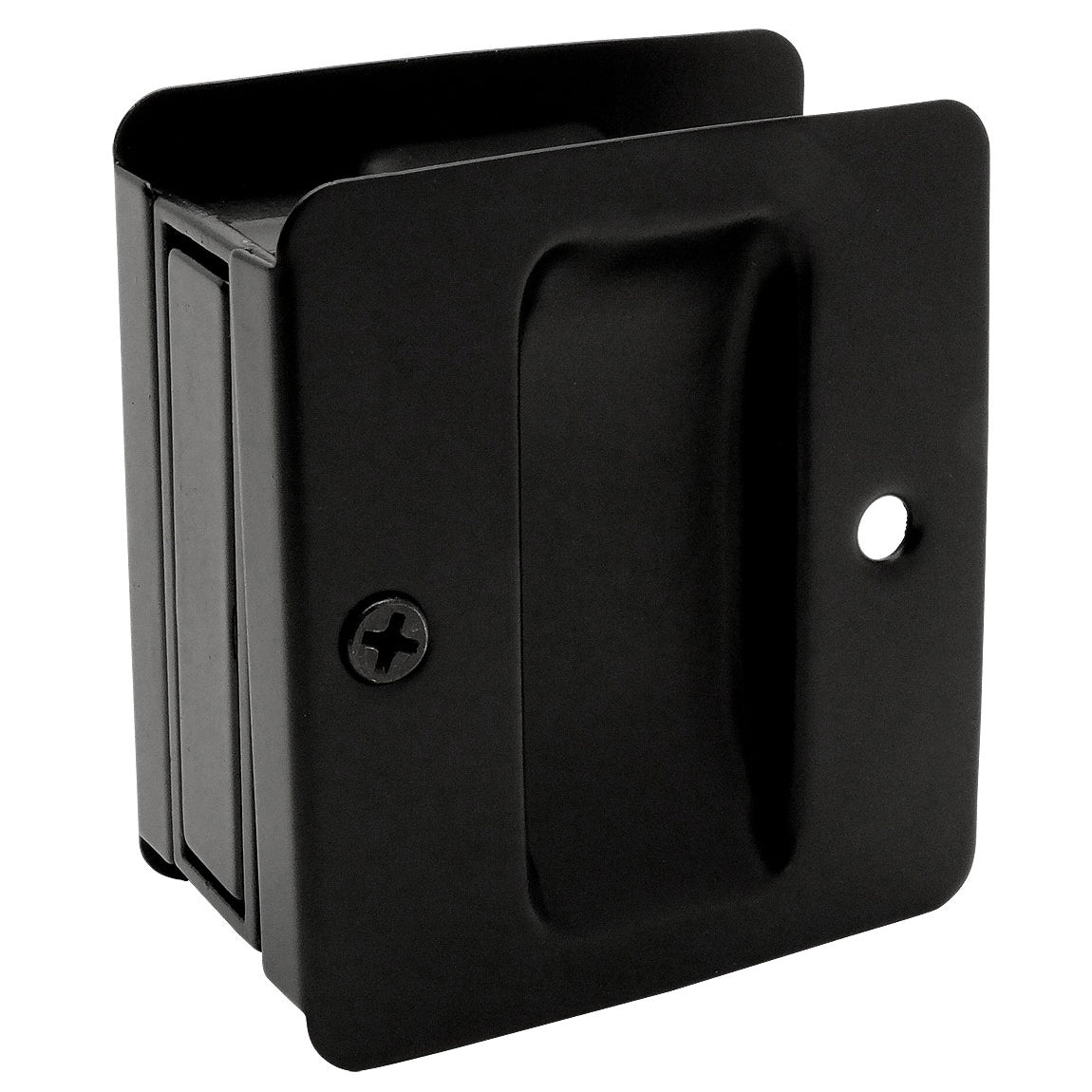 Matte Black Passage Pocket Door Lock