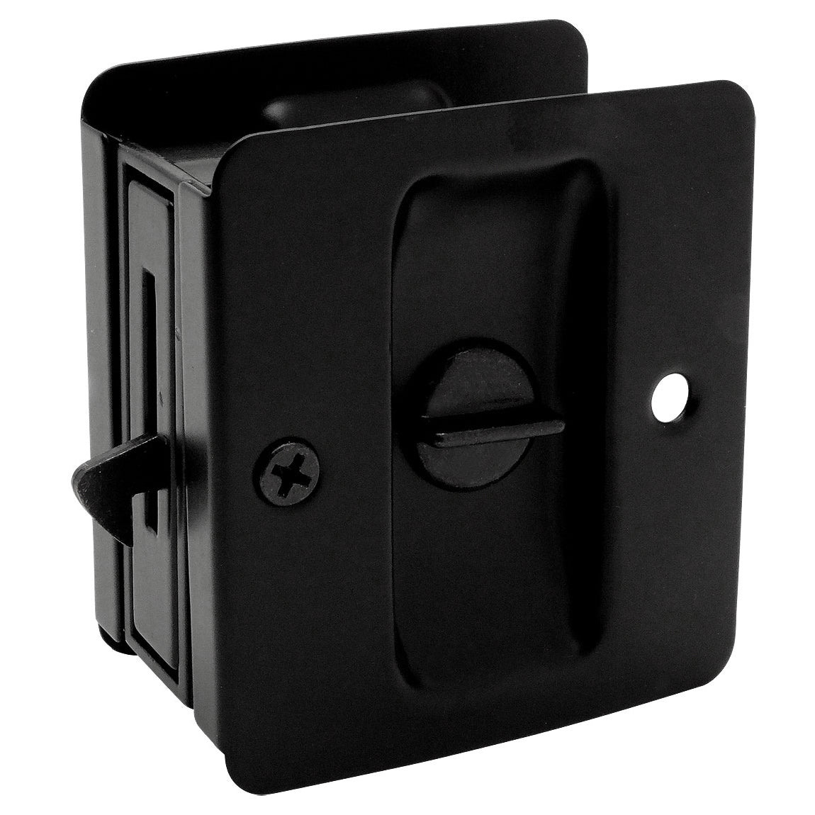 Matte Black Privacy Pocket Door Lock