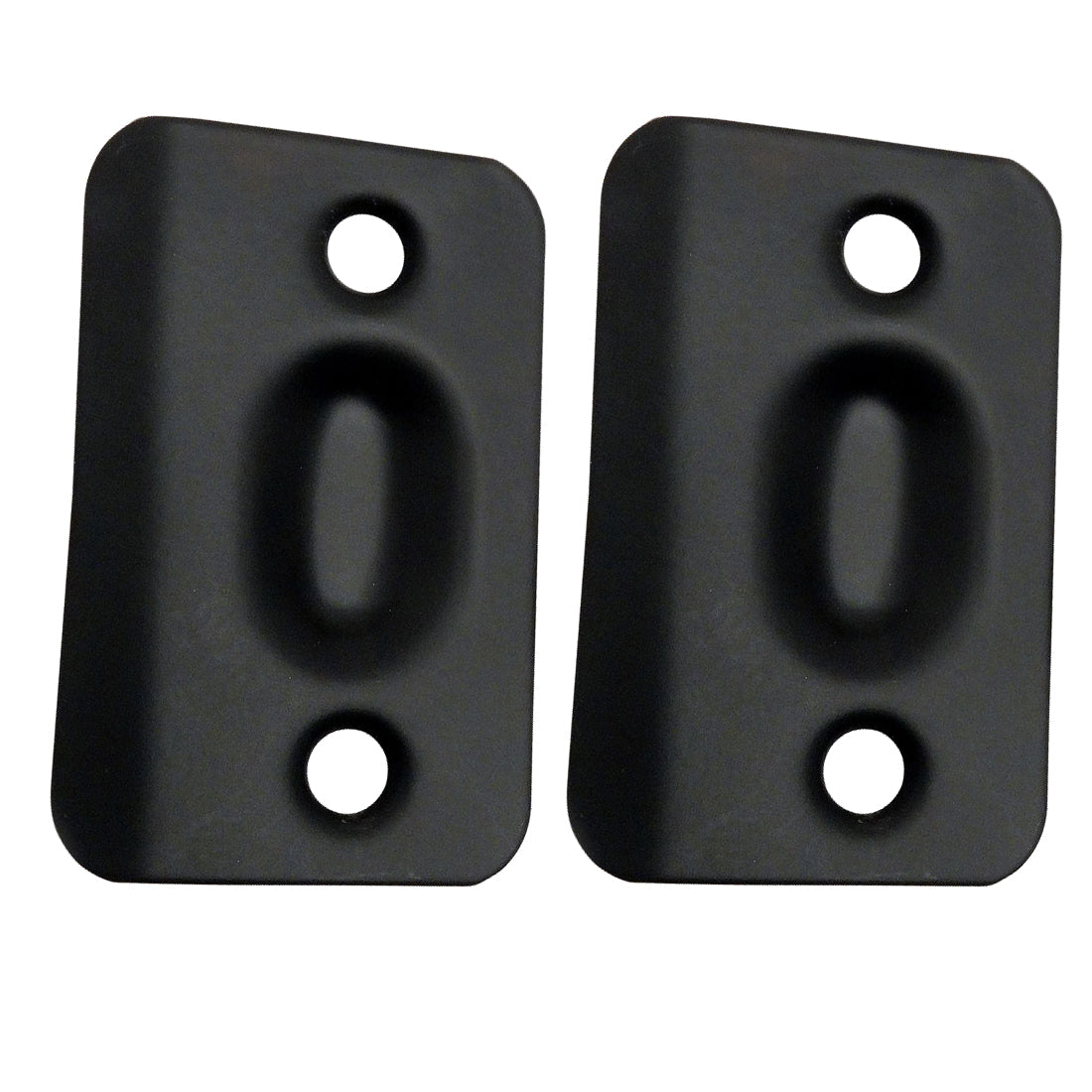 Matte Black Replacement Ball Catch Strike Plates (Pair)