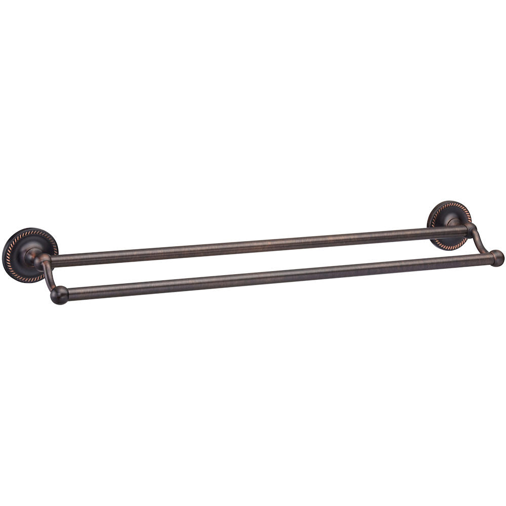 Naples Series Oil Rubbed Bronze 24&quot; Double Towel Bar
