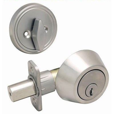 Designers Impressions Satin Nickel Single Cylinder Deadbolt