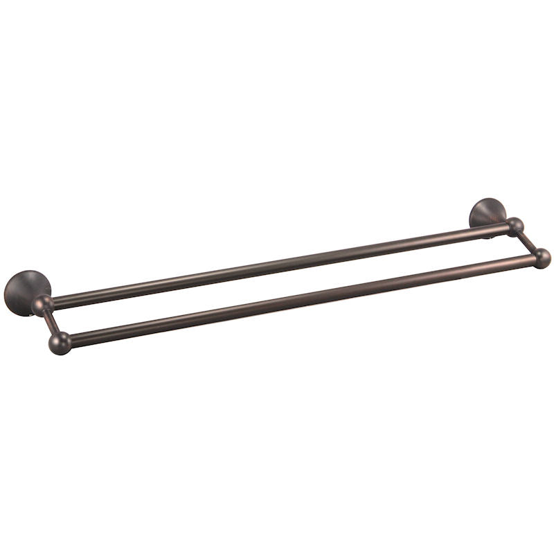 Newport Series Oil Rubbed Bronze 24&quot; Double Towel Bar