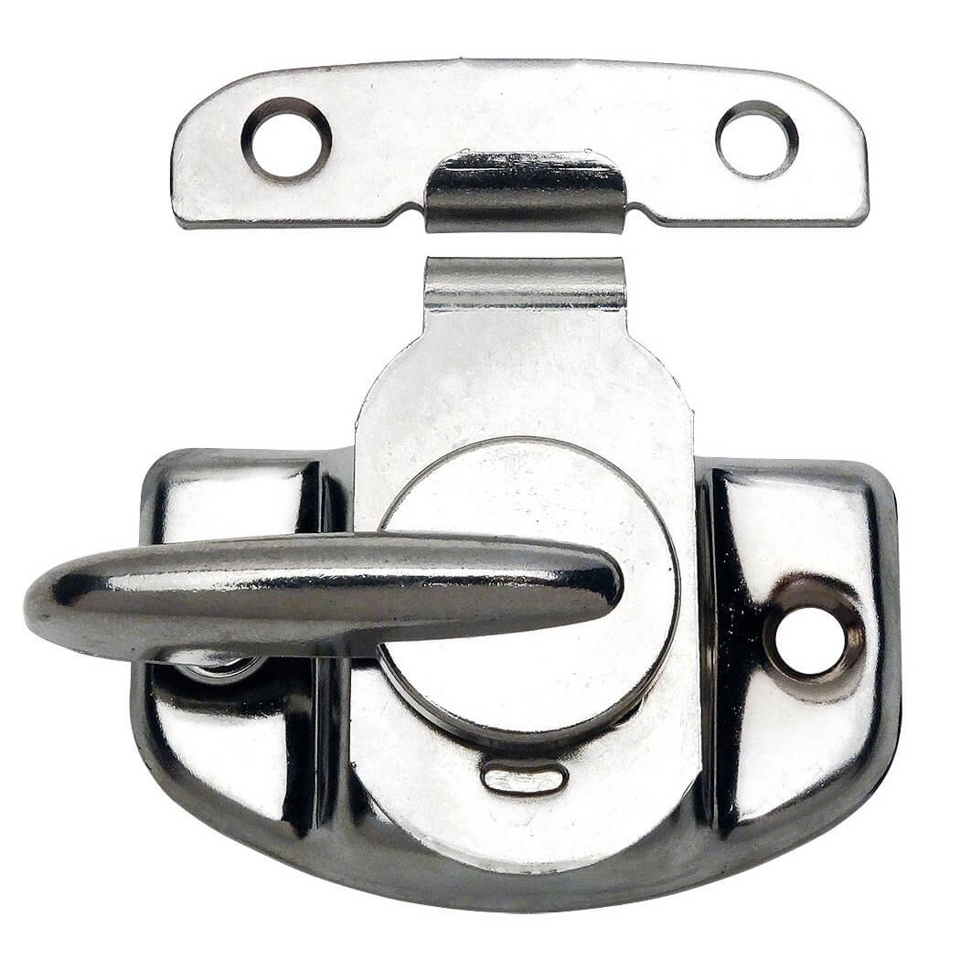 Polished Chrome Cam Action Window Sash Lock and Keeper