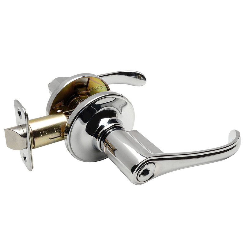 Rochester Entry Door Lever, Polished Chrome