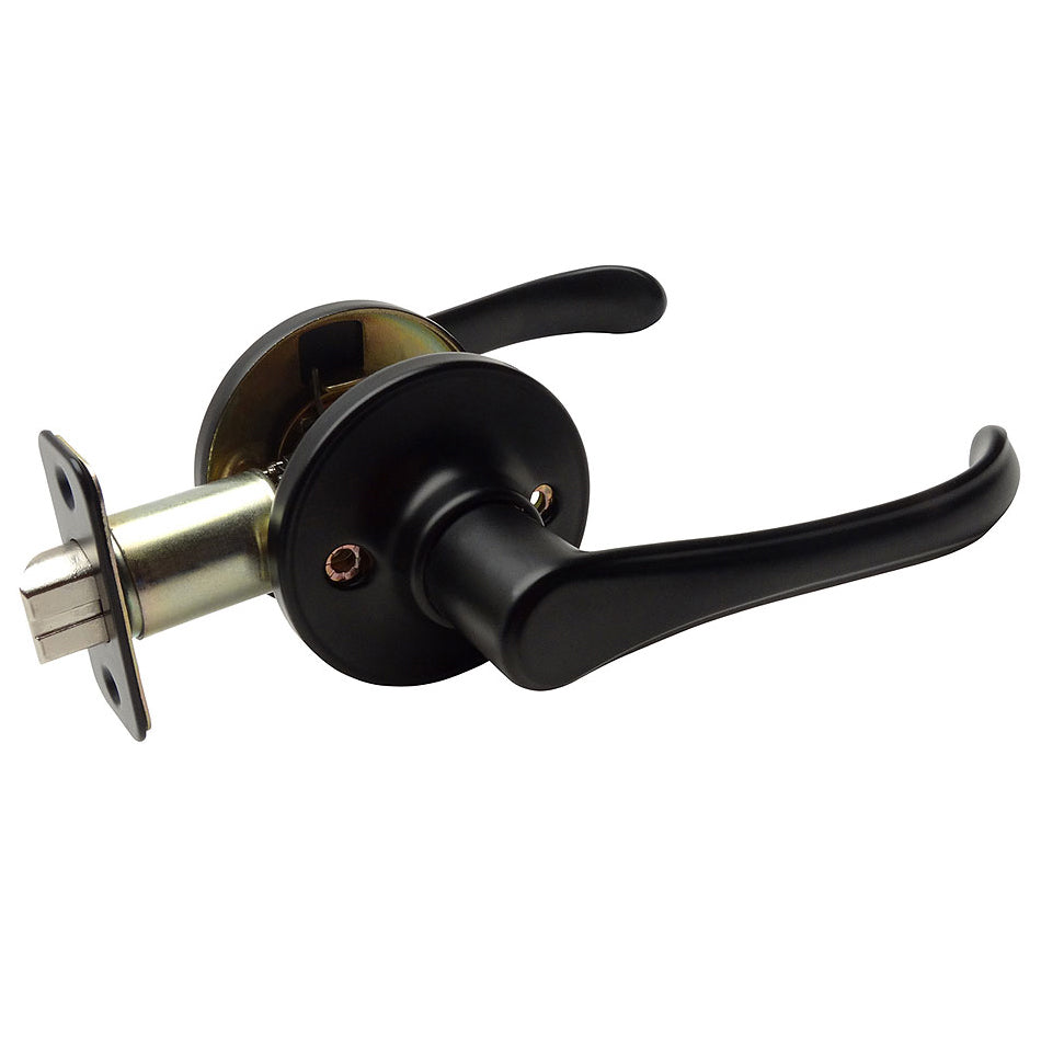 Rochester Passage Door Lever (Matte Black)