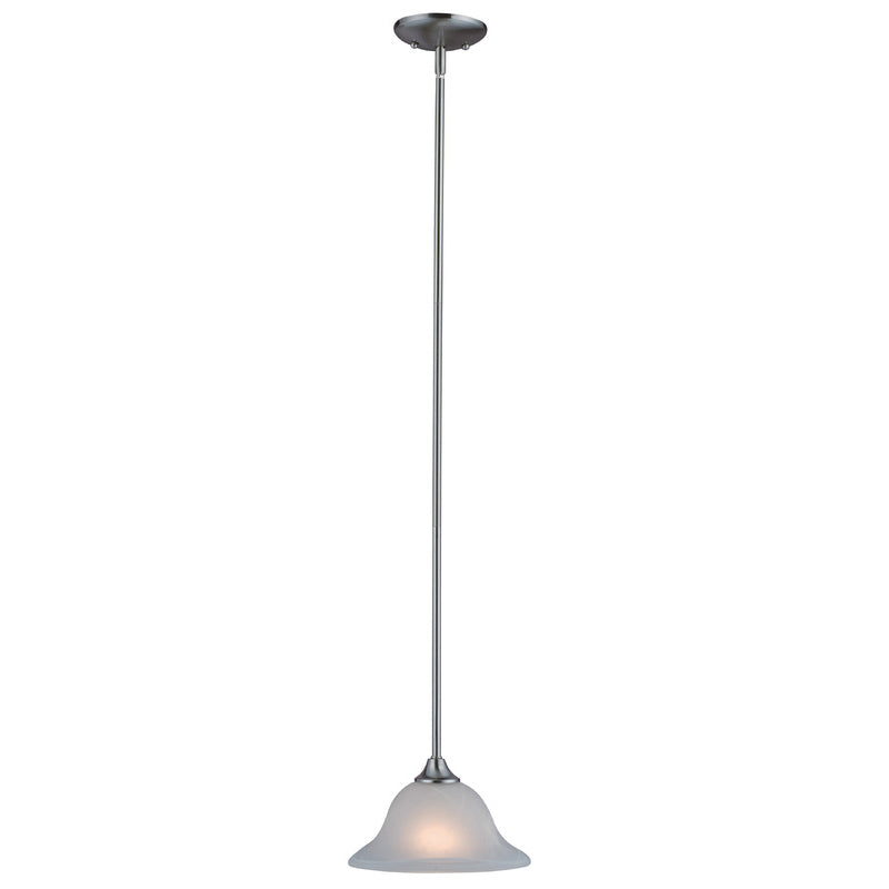 Dover Satin Nickel Mini-Pendant Light Fixture : 10-4364