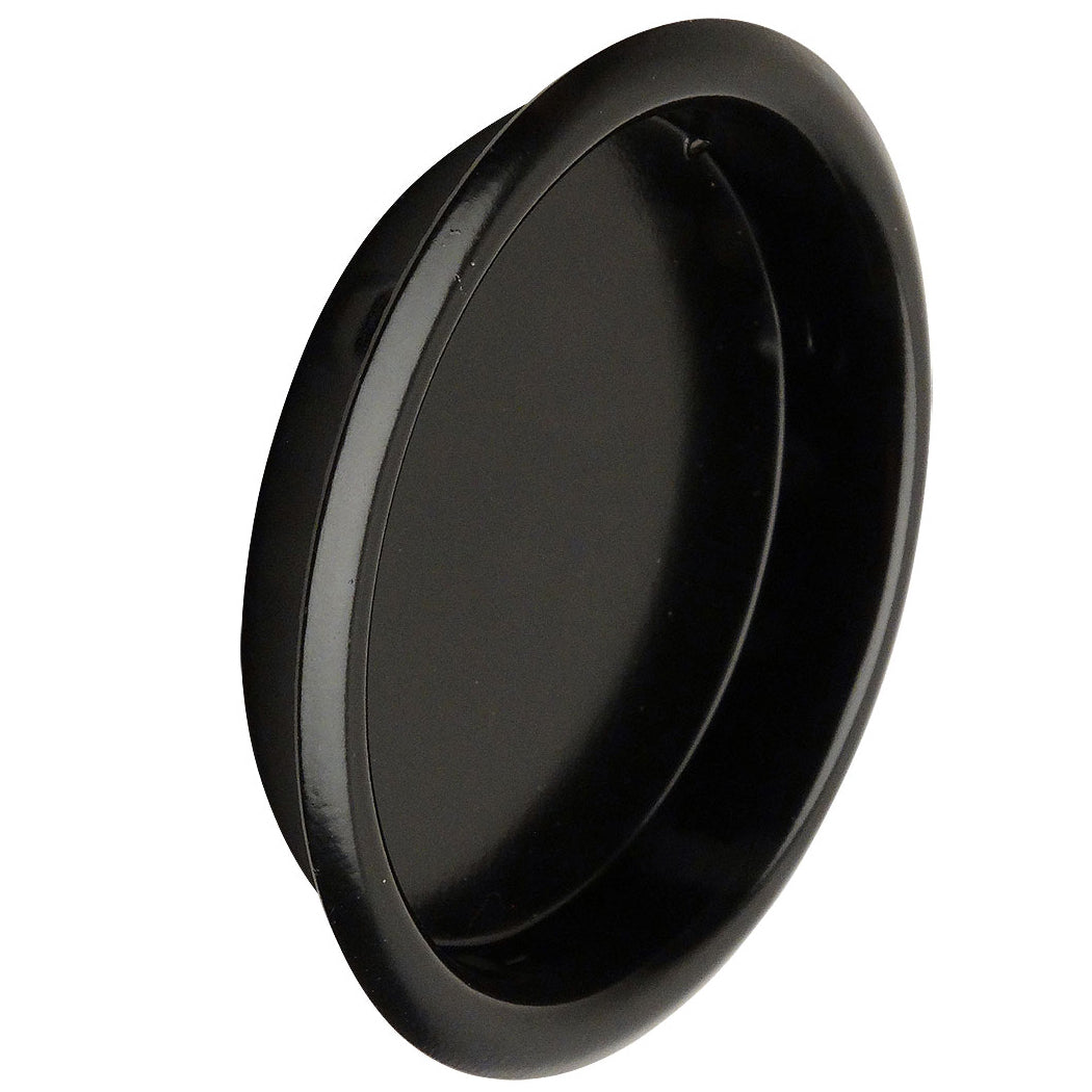 Sliding Door Cup Pull, Matte Black