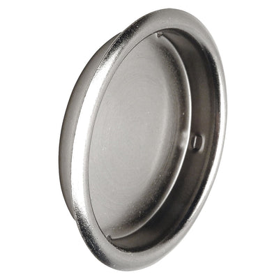 Sliding Door Cup Pull, Satin Nickel