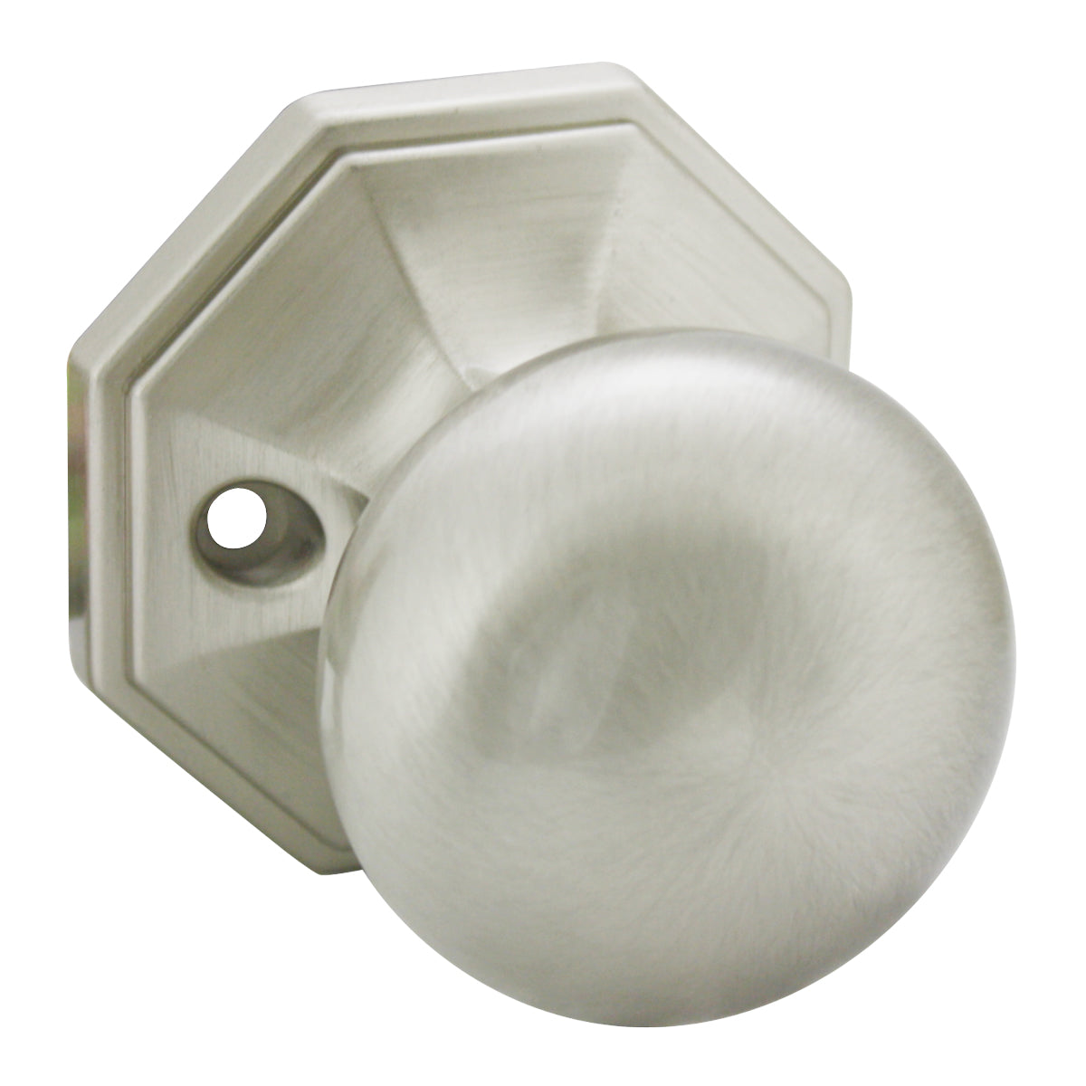 Stanton Dummy Door Knob, Satin Nickel