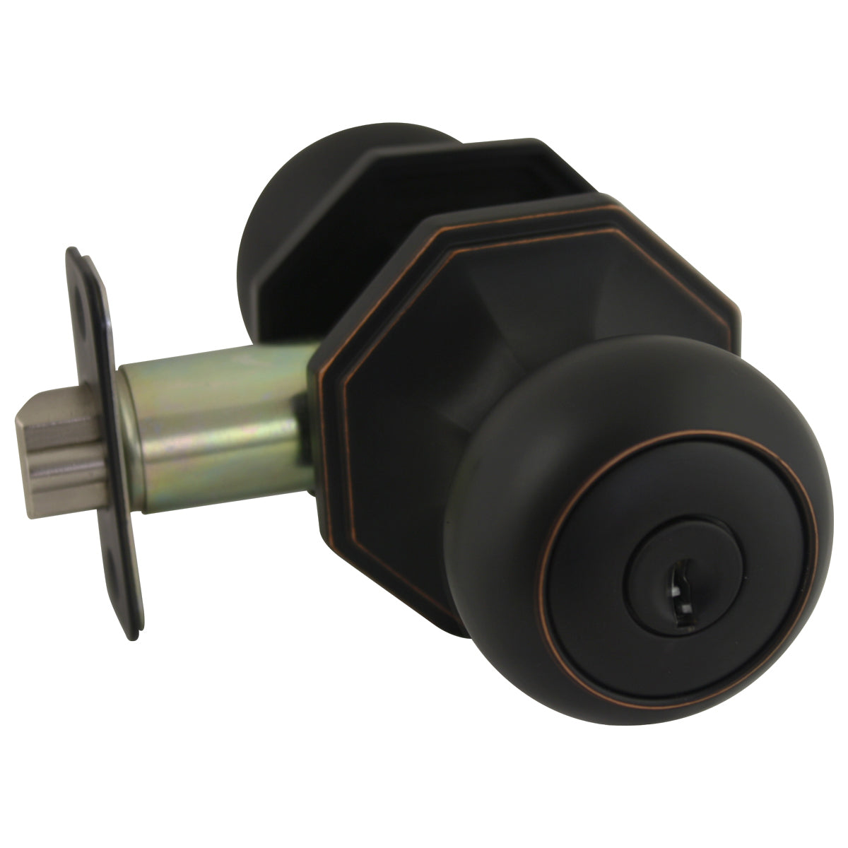 Stanton Keyed Entry Door Knob, Oil Rubbed Bronze