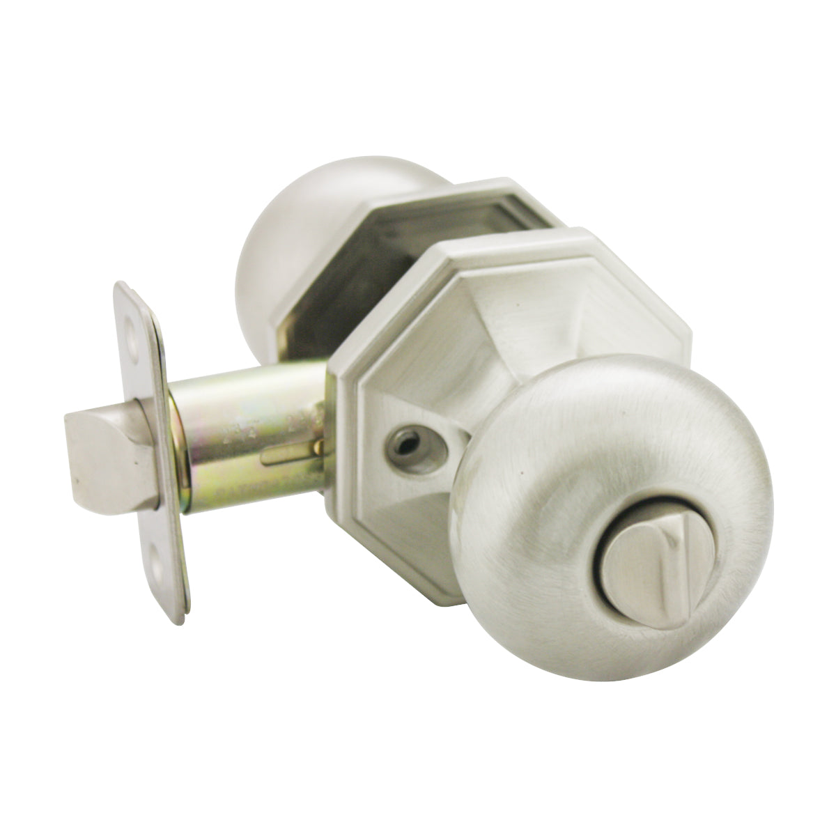Stanton Privacy Door Knob, Satin Nickel
