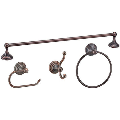 Stockton Series 4 Piece Oil Rubbed Bronze Bathroom Hardware Set