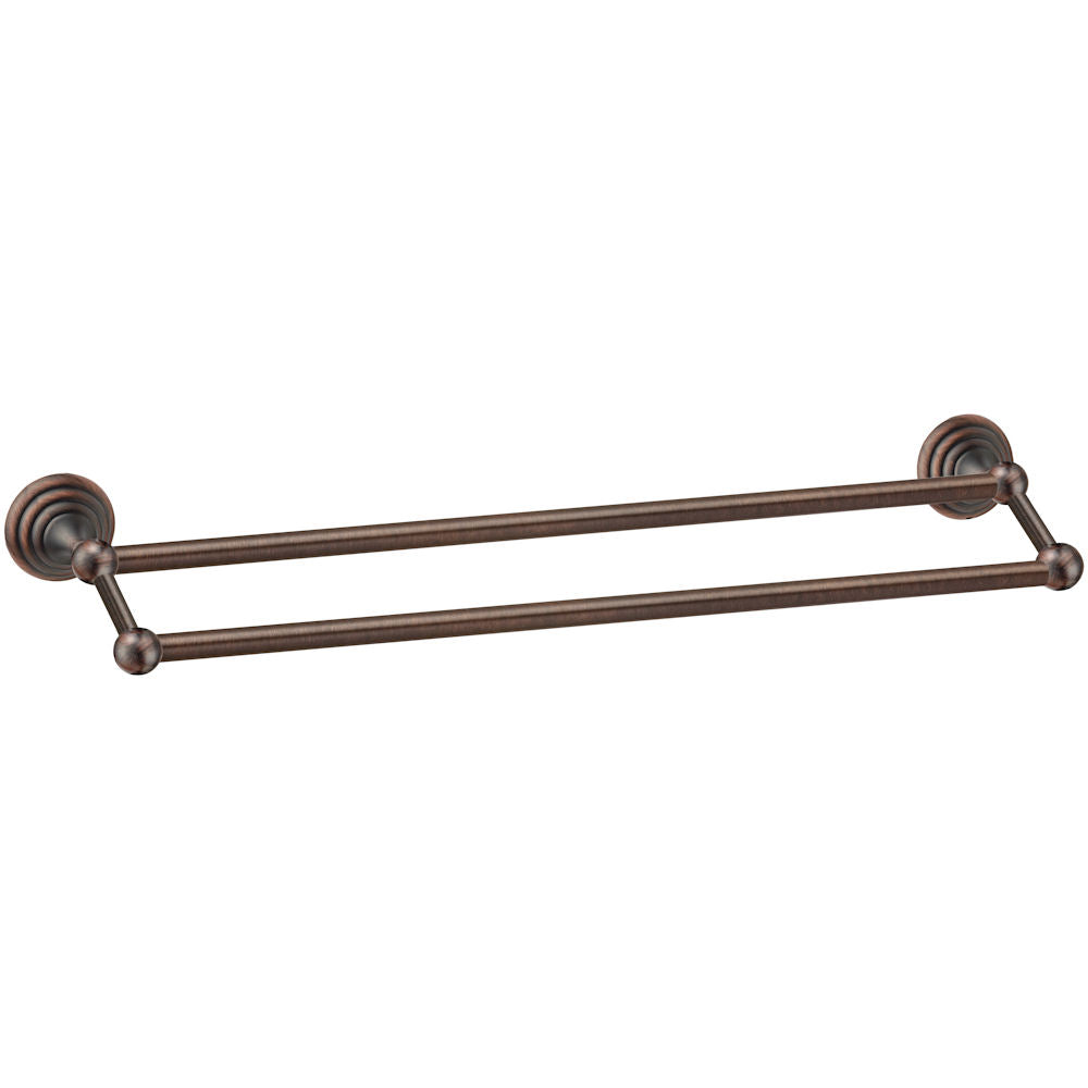 Stockton Series Oil Rubbed Bronze 24&quot; Double Towel Bar
