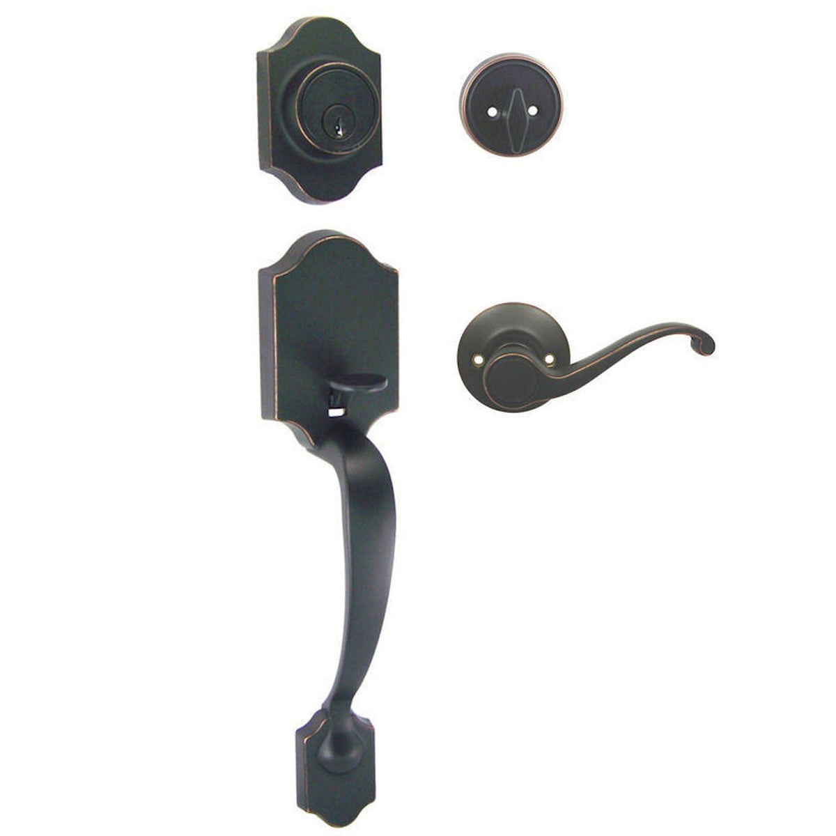 Valhala Oil Rubbed Bronze Decorative Handleset with Richmond Lever